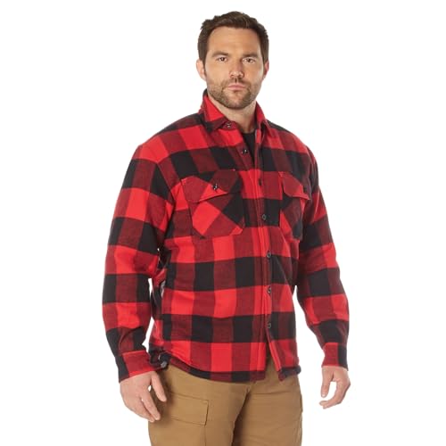 Amazon.com: Rothco Extra Heavyweight Buffalo Plaid Sherpa Lined